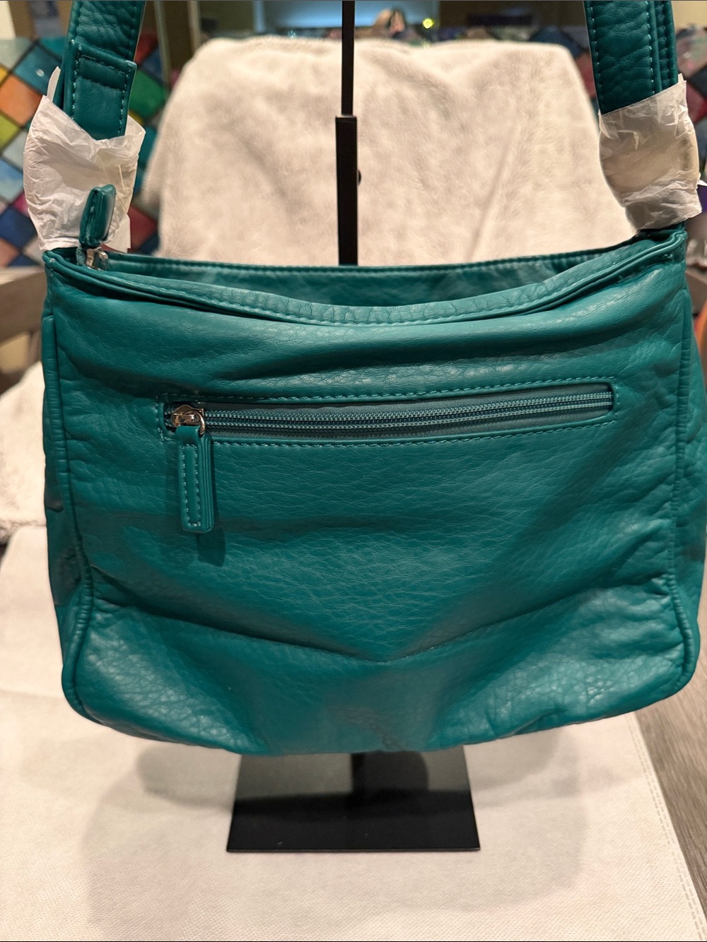 Teal Shoulder Bag - Stylish Women’s Crossbody - Picture 5 of 5